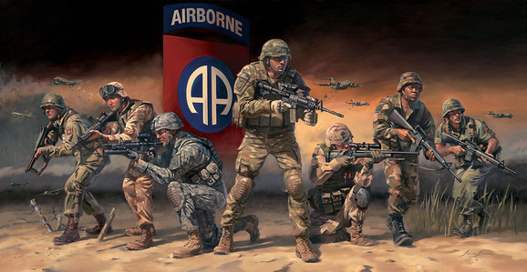 Airborne Usa Paratroopers 82nd 100th Anniversary 